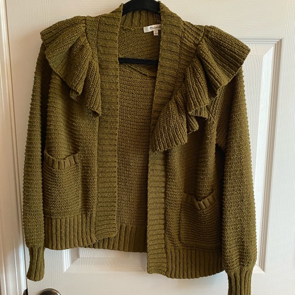 Ruffle Cardigan Sweater - Picture 3 of 9